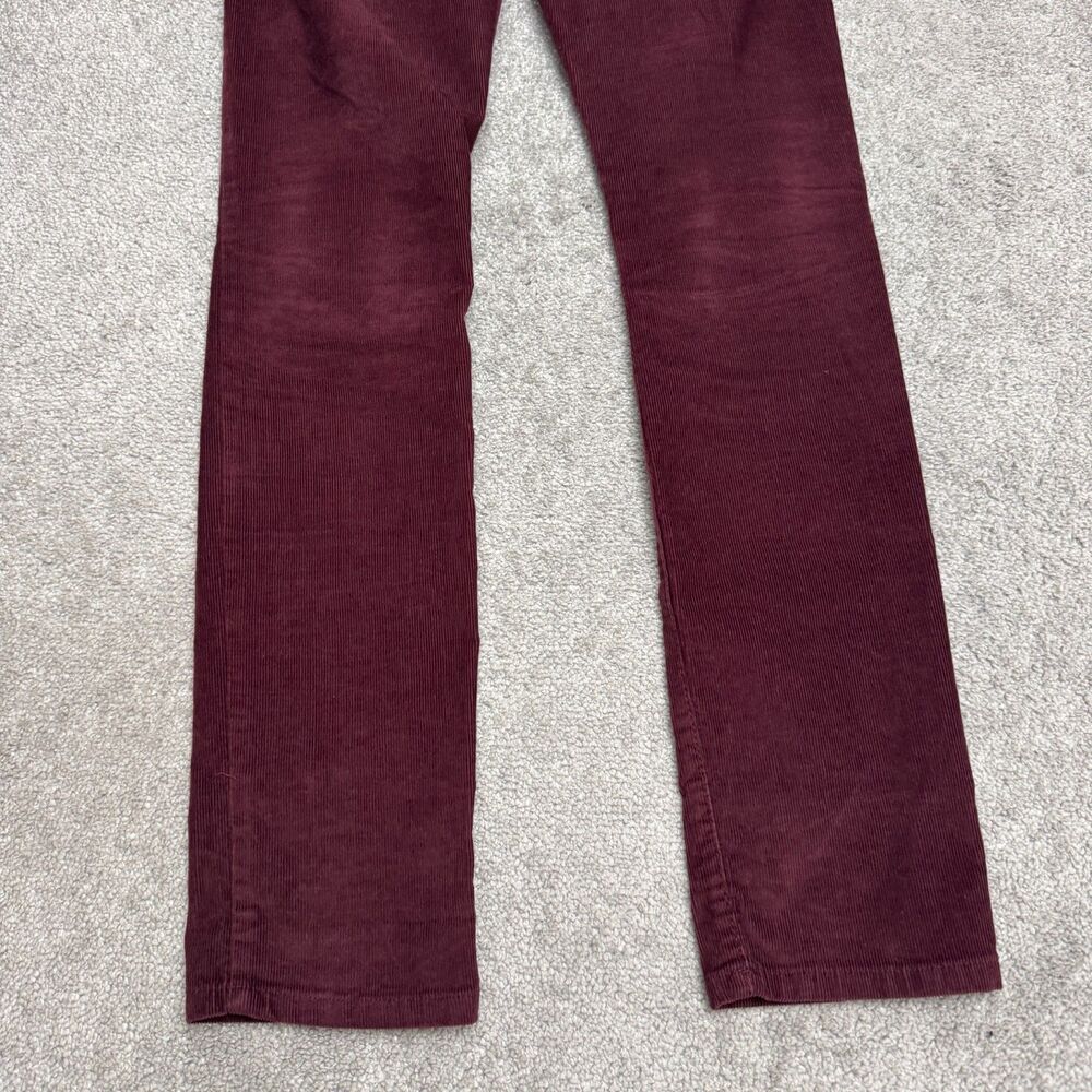 Banana Republic WE Skinny Cord Stretch Corduroy Pants Womens 26 Burgundy Casual - Picture 5 of 15